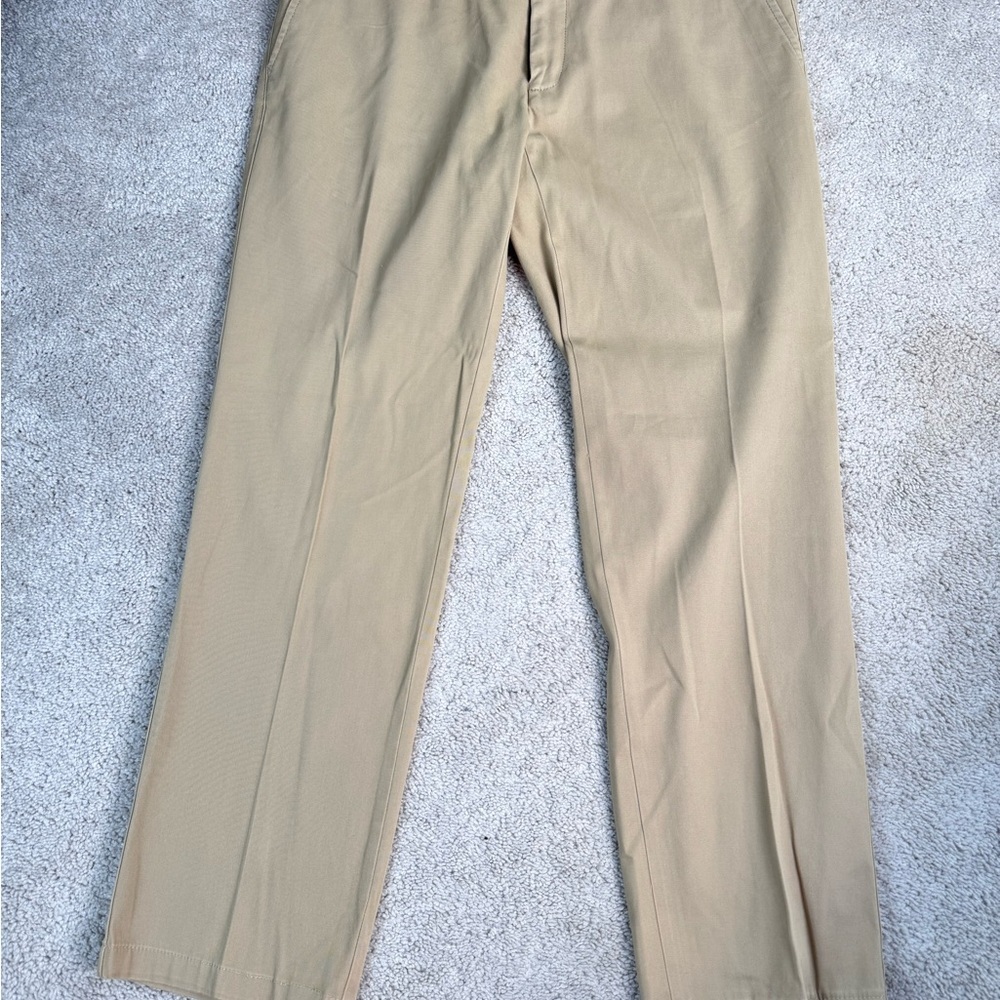 Ballin Atwater Modern Fit Khaki Flat Front‎ Pima Cotton Chinos Mens Pants 35x31